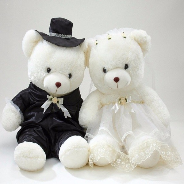 Creative personalized plush wedding gift bear toys