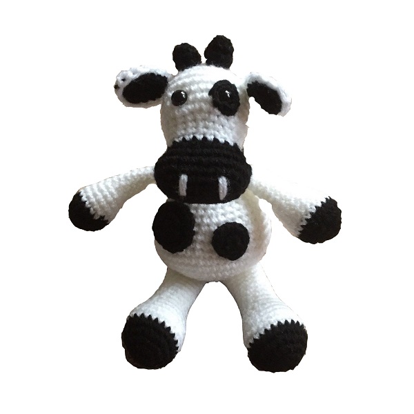 China handmade New design cotton Crochet Cow Stuffed Animal Plush knitting Toys