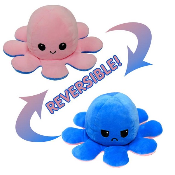 Wholesale China customized Stuffed Soft Reversible plush Sea animal Octopus toys