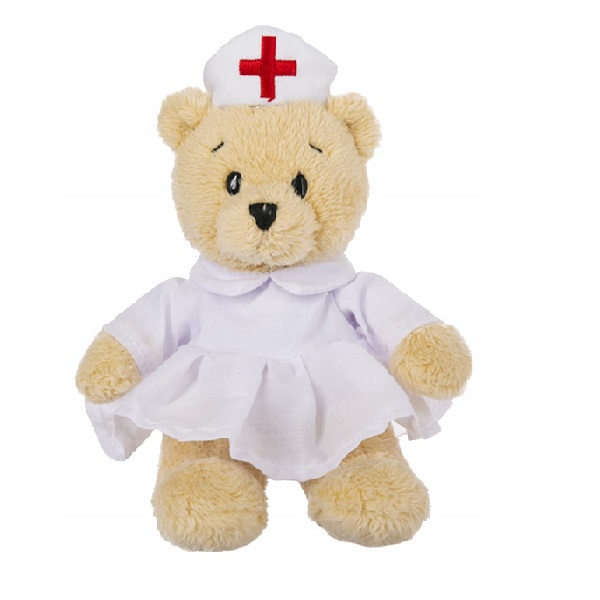 Custom bespoke promotional nurse theme Soft Plush Teddy bear Toy