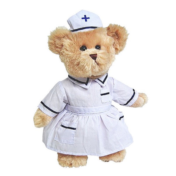 Personalized nurse theme Soft Plush stuffed Doctor Teddy bear Toy